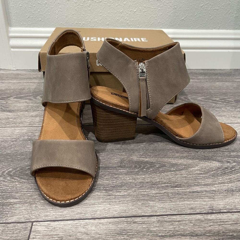 Taupe Heel Sandal